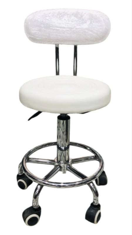 CHAISE SUR ROULETTE BLANC